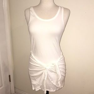 Zara dress white knit wrap